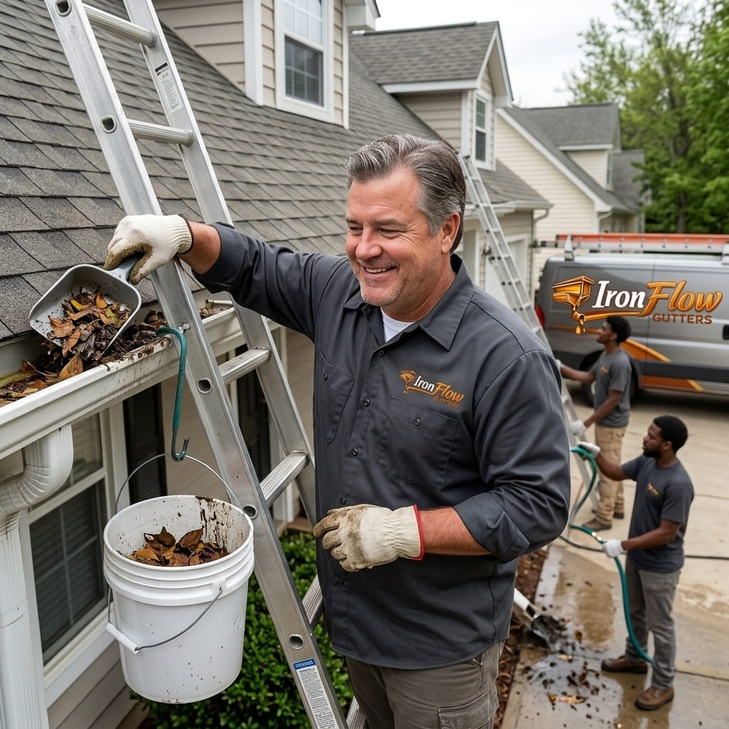 Gutter services in Conroe, Texas